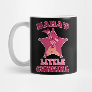 Mama's Little Cowgirl Young Country Fashion Gift For Girl Women Mug